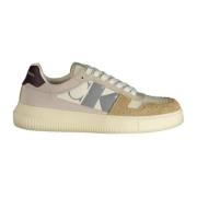 Sporty Beige Sneakers med Kontrastdetaljer