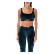 Mørk Smaragd Velvet Bralette Topwear Aw24