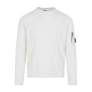 Hvit Gaze Crew Neck T-skjorte