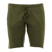 Herre Militærgrønn Sporty Shorts