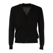 Herre Svart Cardigan Outlet Pris