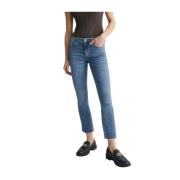 Blå Denim Bootcut Stretch Jeans