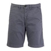 Menns Navy Blue Chino Bermuda Shorts