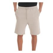 Stretch Fleece-Bomull Bermuda Shorts