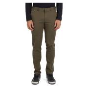 Slim Fit Chinos med knappelukking