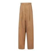 Beige Avoriaz Wide Leg Bukser