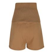 Strikket Shorts med Utvidet Ben Design