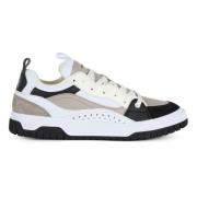 Kontrast Sett Skinn Sneakers