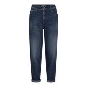 Brodert Lily High-Waisted Blå Jeans