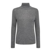 Rollneck Strikket Genser Sharkskin