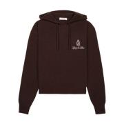 Cashmere Hoodie i Sjokoladebrun