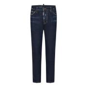 Blå Slim Fit Jeans Aw24