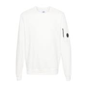 Hvit Lettvekts Crew Neck Sweatshirt