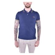 Maritime Blue Bomull Elastan Polo