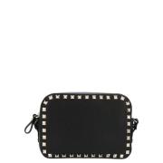 Studded Svart Crossbody Veske