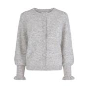 Mohair Cardigan med Delikate Detaljer