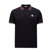 Kontrast Krage Trim Polo Navy