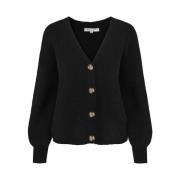 Myk Mohair V-Hals Cardigan Strikket