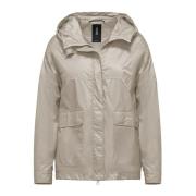 Blank Nylon Kort Parka