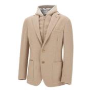 Ull Kasjmir Jakke Sand Blazer