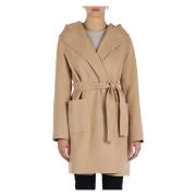 Hette Wrap Coat med belte