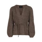 Chunky Cardigan Jakke Mohair Wrap Belte