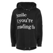 Smile Hoody Sweatshirt High-Low Style