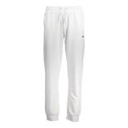 Sporty Elastisk Midje Sweatpants Hvit