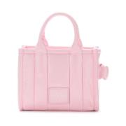 The Shiny Crinkle Mini Tote i rosa