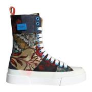 Multifarget Patchwork High Top Sneakers