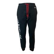 Børstet Fleece Joggers Svart