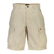 Beige Bermuda Shorts med Logo