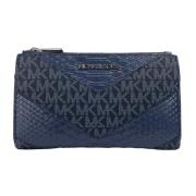 Python Navy Dobbelt Glidels Lommebok