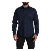 Navy Elegance Cotton Shirt