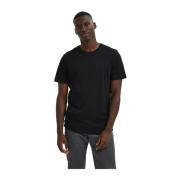 Black Selected Slhaxel Ss O-Neck Tee W 3 Pack Noos T-Shirts Tops