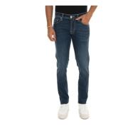 Tilpassbar Zip Stretch Denim Jeans