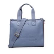 Ecoleather Avion Blue Bag med Håndtak