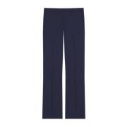 Virgin Wool Straight Leg Trousers