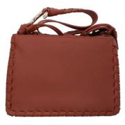 Leather shoulder-bags