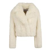 Luksuriøs Faux Fur Shearling Jakke