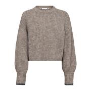 iecc Crop Rib O-Knit Sweater