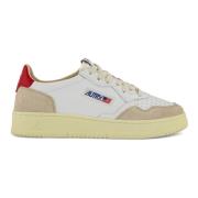 Hvit Vintage Sneaker Skinn Semsket