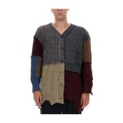 Patchwork Cardigan for Menn