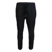 Elegant gr bomullsjoggers