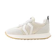 Beige Retro Futuristic Sneaker