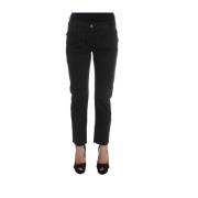 Elegant Svart Denim Jeans