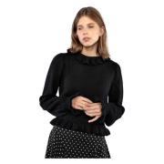 Svart Poppy Sweater Topp