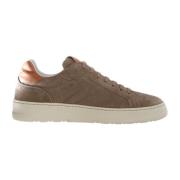 Brun Skinn Sneakers Layton Stil