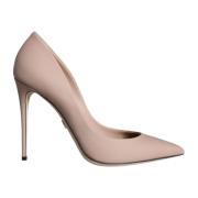 Beige Skinn Stiletto Pumps Sko