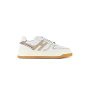 Ivory Low-Top Sneakers med H Detalj